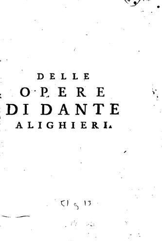 Cover for Delle opere