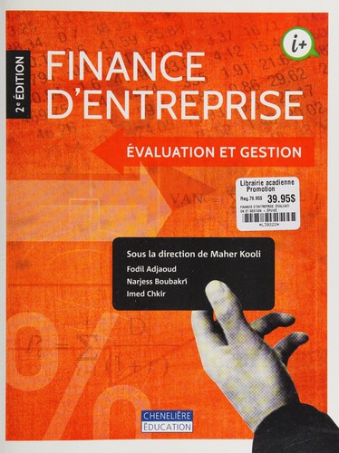 Cover for Finance d'entreprise