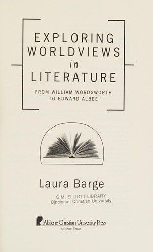 Cover for Exploring worldviews in literature
