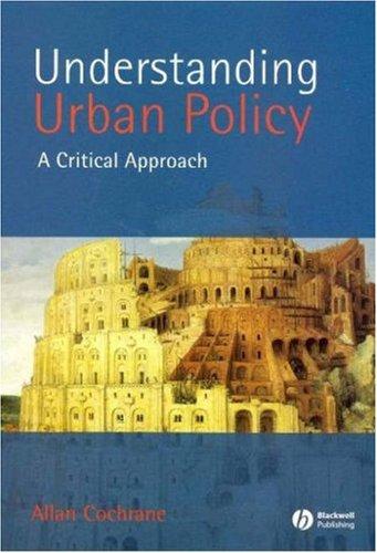 Cover for Understanding Urban Policy