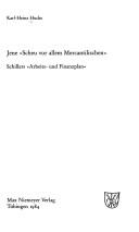 Cover for Jene "Scheu vor allem Mercantilischen"