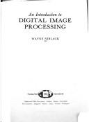 Cover for introduction to digital image processing