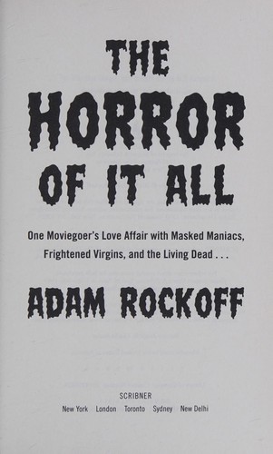 Cover for The horror of it all