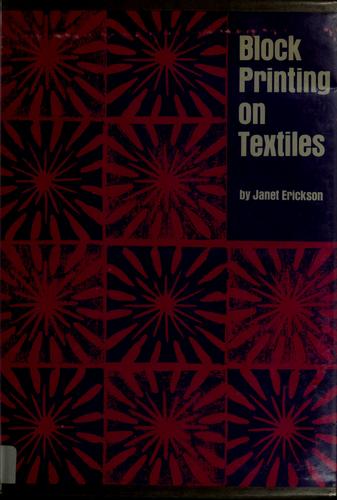 Cover for Block printing on textiles