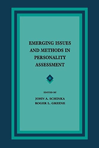 Cover for Emerging Issues and Methods in Personality Assessment