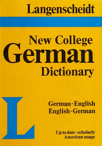 Cover for Langenscheidt's new college German dictionary.