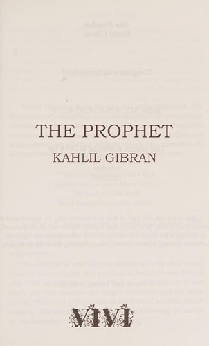 Cover for THE PROPHET