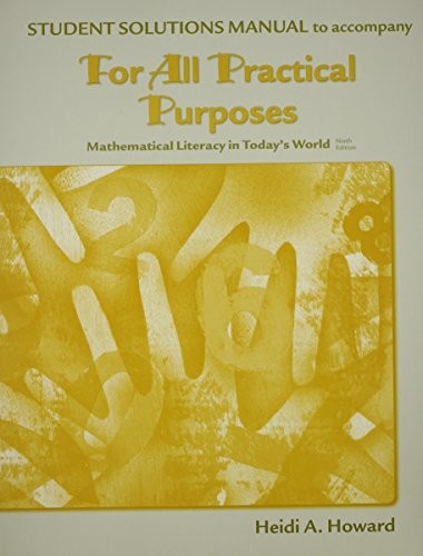 Cover for Student Solutions Manual for For All Practical Purposes