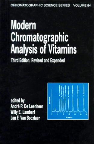 Cover for Modern chromatographic analysis of vitamins.