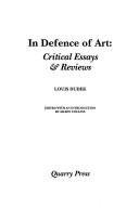 Cover for In defence of art