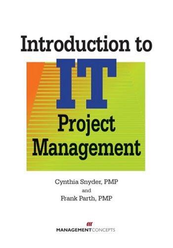Cover for Introduction to IT  Project Management