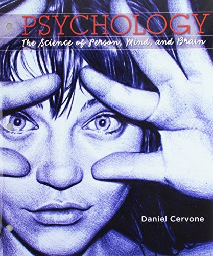 Cover for Loose-leaf Version for Psychology : The Science of Person, Mind, and Brain & LaunchPad for Cervone's Psychology