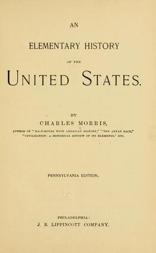 Cover for elementary history of the United States