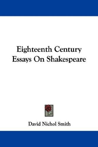 Cover for Eighteenth Century Essays On Shakespeare