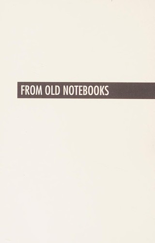 Cover for From old notebooks