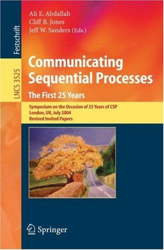 Cover for Communicating Sequential Processes. The First 25 Years