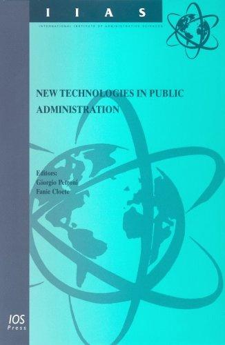 Cover for New Technologies in Public Administration (International Institute of Administrative Sciences Monograph)