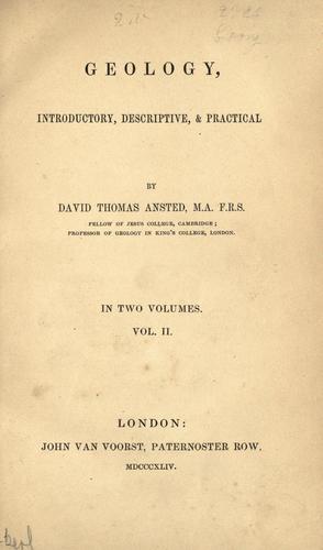 Cover for Geology, introductory, descriptive, & practical