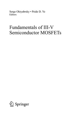 Cover for Fundamentals of III-V semiconductor MOSFETs