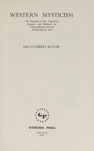 Cover for Western mysticism