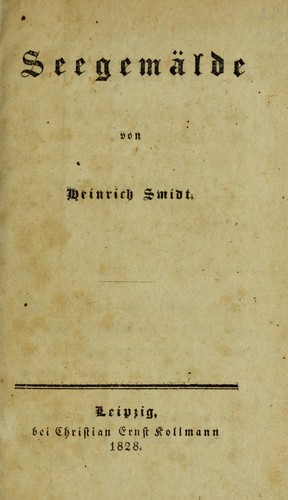 Cover for Seegemälde
