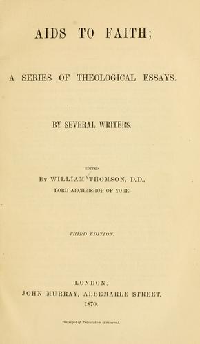 Cover for Aids to faith