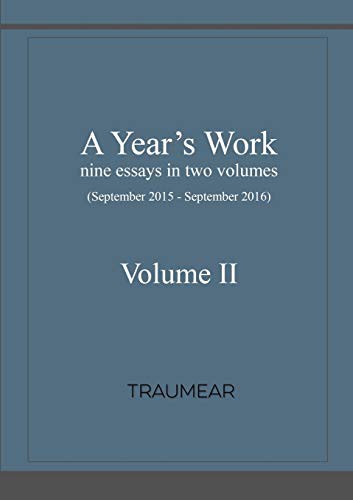 Cover for A Year's Work Volume II