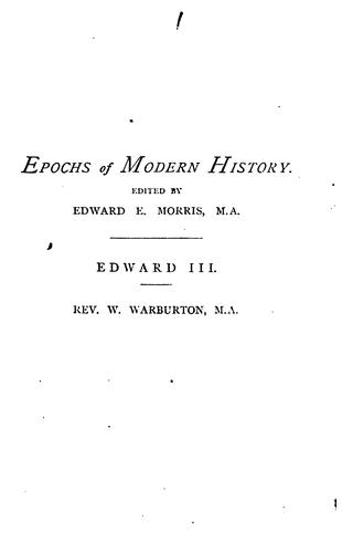 Cover for Edward III