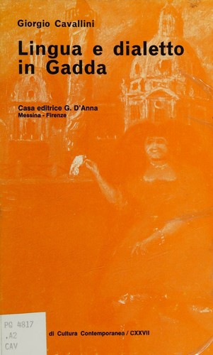 Cover for Lingua e dialetto in Gadda (Biblioteca di cultura contemporanea)