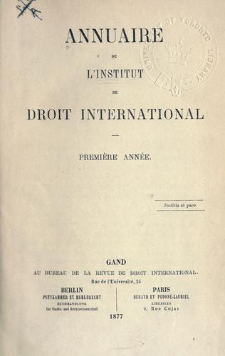 Cover for Annuaire.