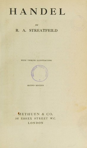 Cover for Handel. Second Edition