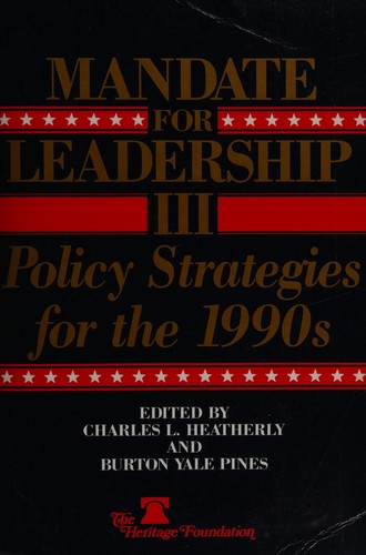 Cover for Mandate for leadership III