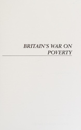 Cover for Britain's war on poverty