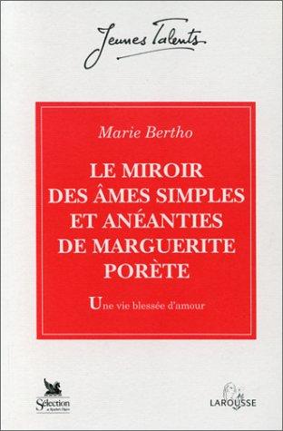 Cover for Le miroir des âmes simples et anéanties de Marguerite Porète