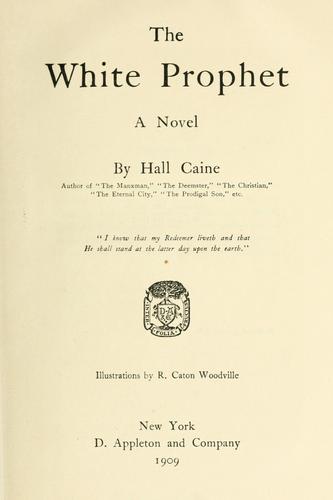 Cover for The white prophet