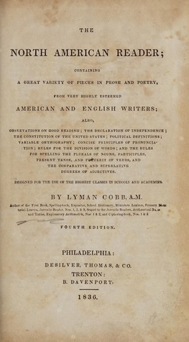Cover for The North American reader