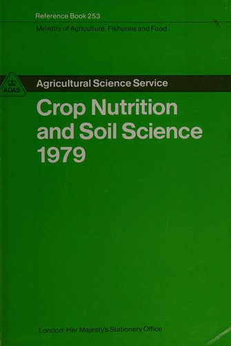 Cover for Crop nutrition and soil science 1979.