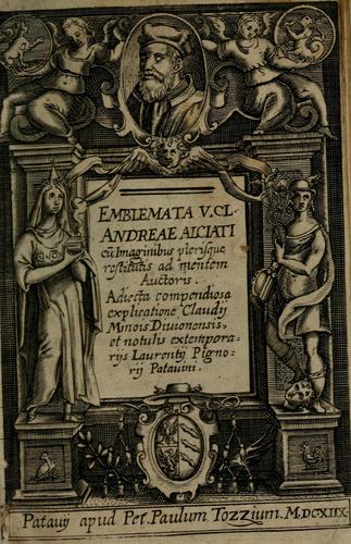 Cover for Emblemata v. cl. Andreae Alciati