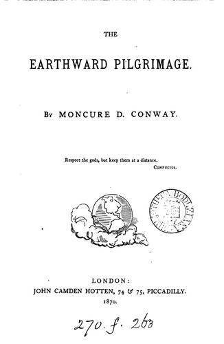 Cover for The earthward pilgrimage