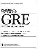 Cover for Practicing to Take the GRE Engineering Test