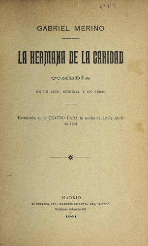 Cover for La hermana de la caridad