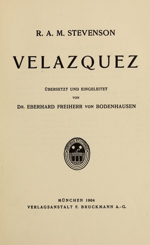 Cover for Velazquez