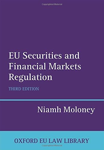 Cover for EU Securities and Financial Markets Regulation