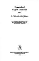 Cover for Essentials of English grammar