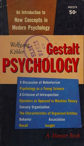 Cover for Gestalt Psychology
