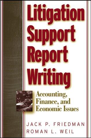 Cover for Litigation support report writing