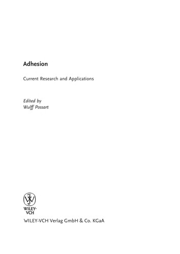 Cover for Adhesion