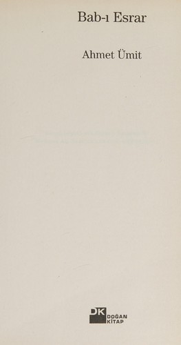 Cover for Bab-ı esrar
