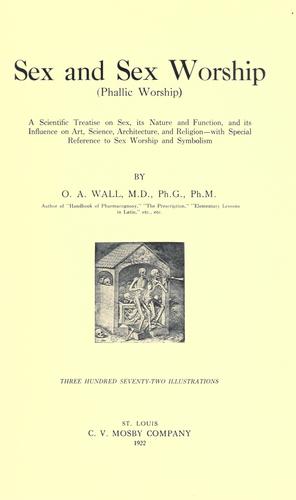 Cover for Sex and sex worship