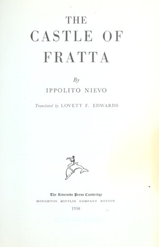Cover for The Castle of Fratta.